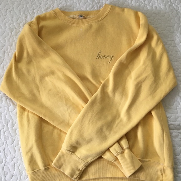 Brandy Melville Sweaters Brandy Melville Erica Honey Embroidery